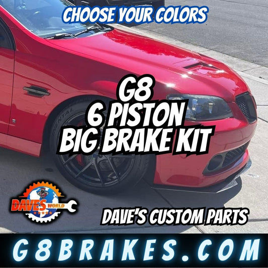 2008-2009 Pontiac G8 6 Piston Big Brake kit