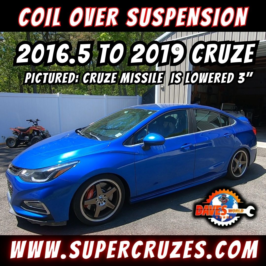 2016-2019 CRUZE Coil Over Suspensions Choose Multiple Systems