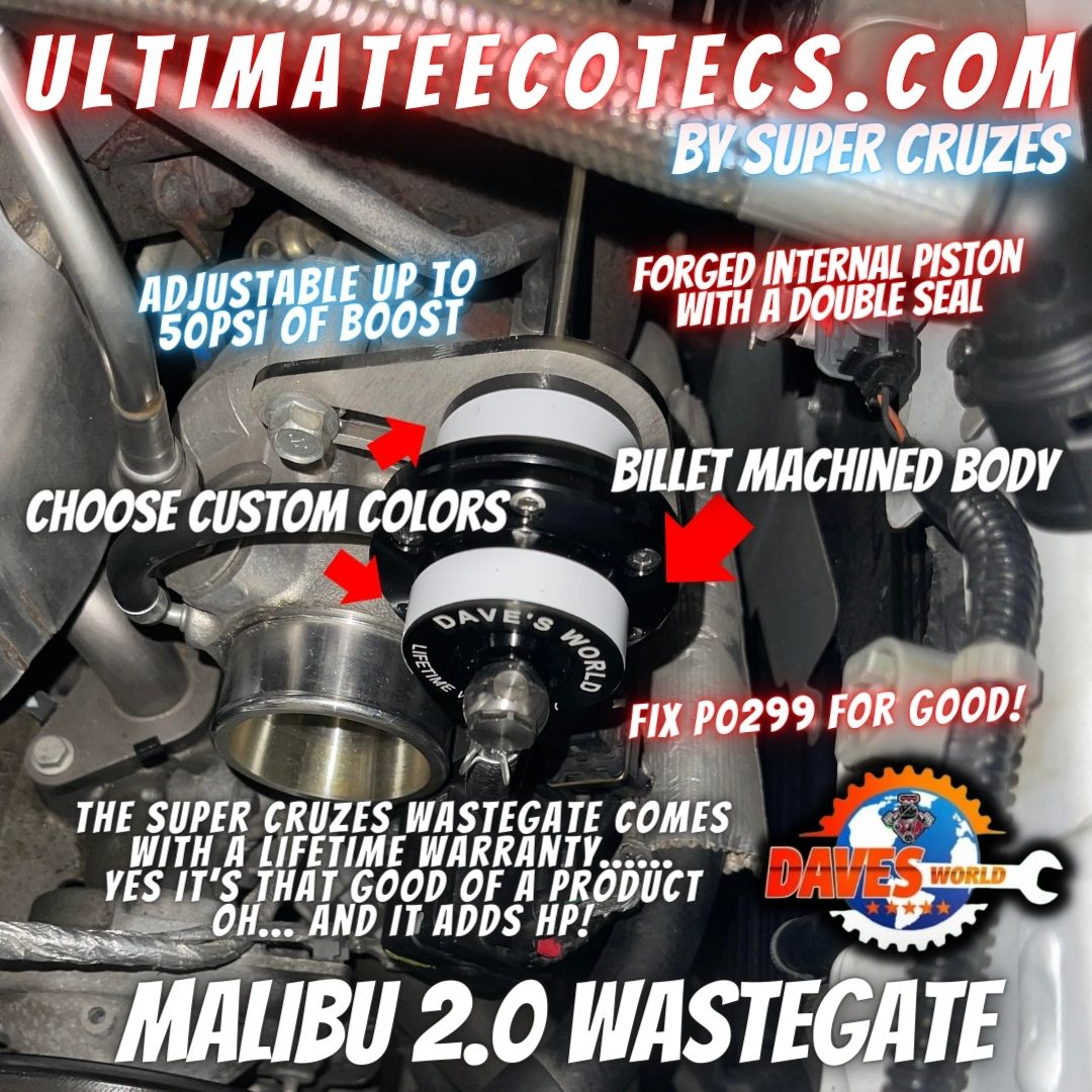 Malibu - Equinox - Terrain - Camaro 1.5 and 2.0 upgraded wastegates fix p0299