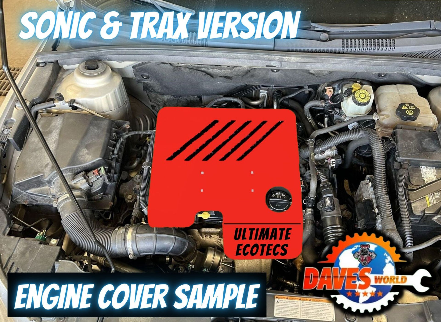 2010 and up CRUZE SONIC TRAX engine covers