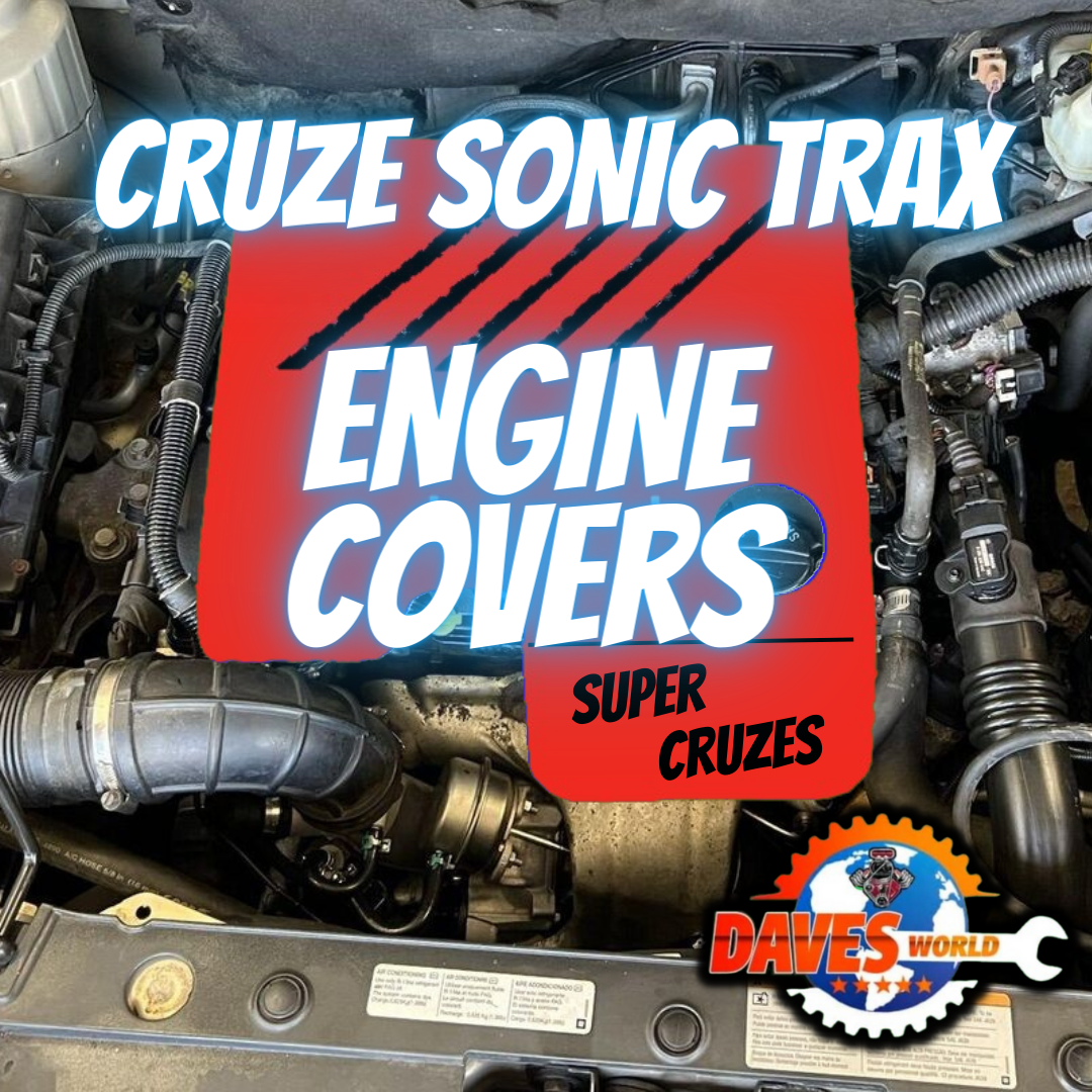 2010 and up CRUZE SONIC TRAX engine covers