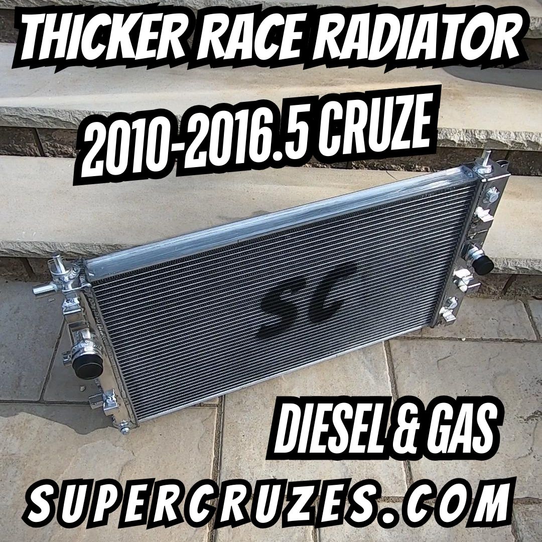 New Race Radiator 2010-2016.5 CRUZE Gas and Diesel