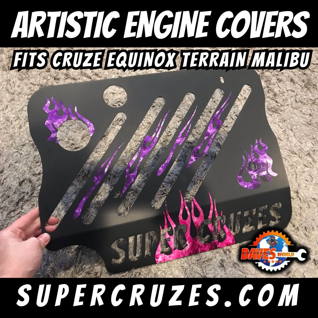 Artistic CRUZE Malibu Equinox & Terrain Engine covers