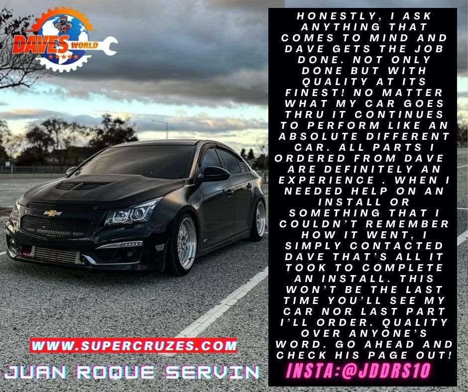 2010-2016 CRUZE/Sonic intercooler system