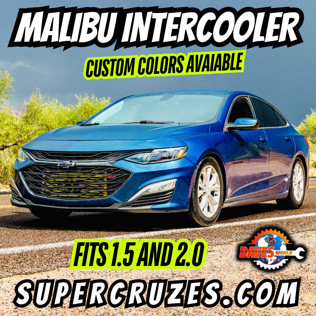 Malibu Equinox Terrain Custom Powder Coated 1.5  Intercooler System