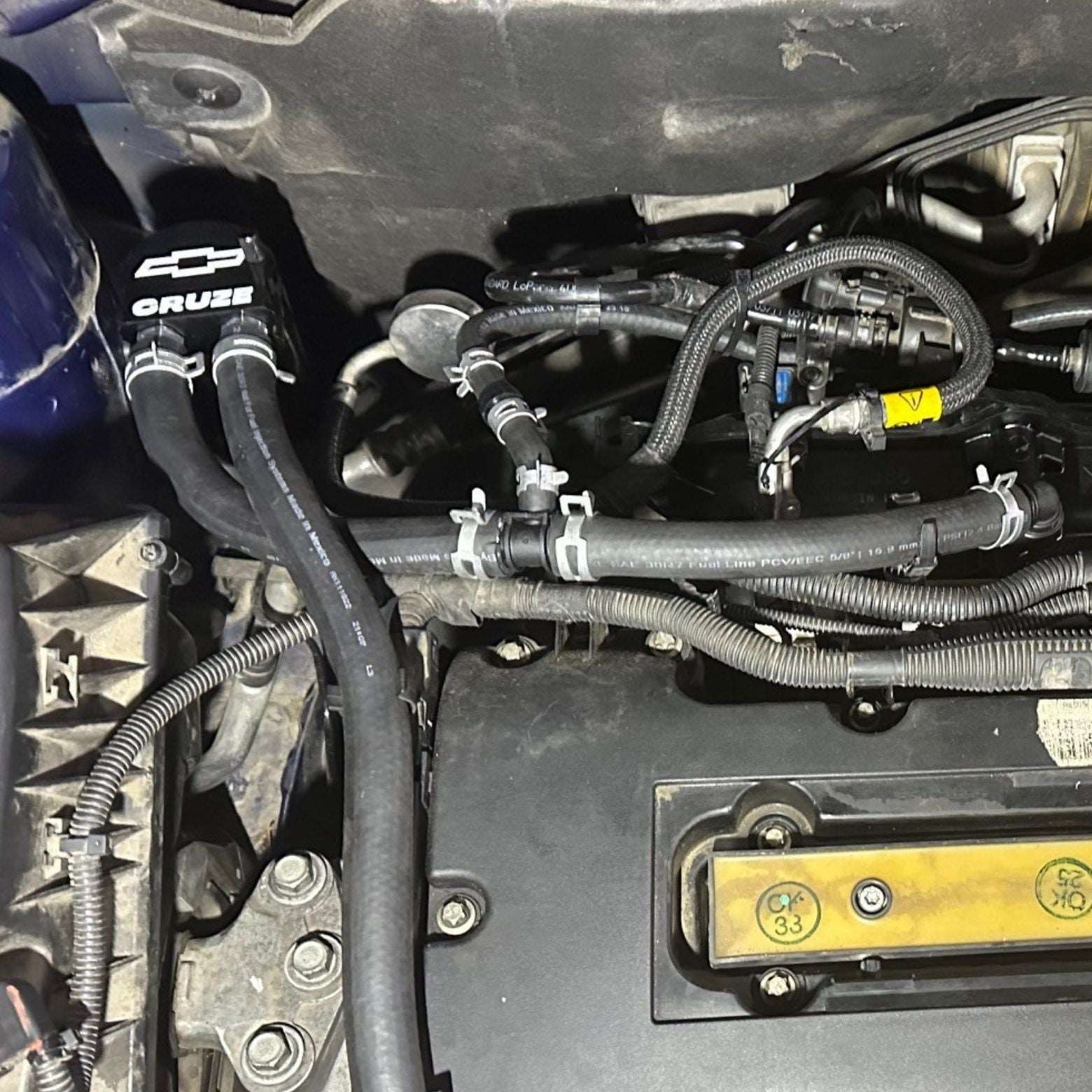 Ported intake manifold with PCV fix and catch can system 2010-2016 CRUZE