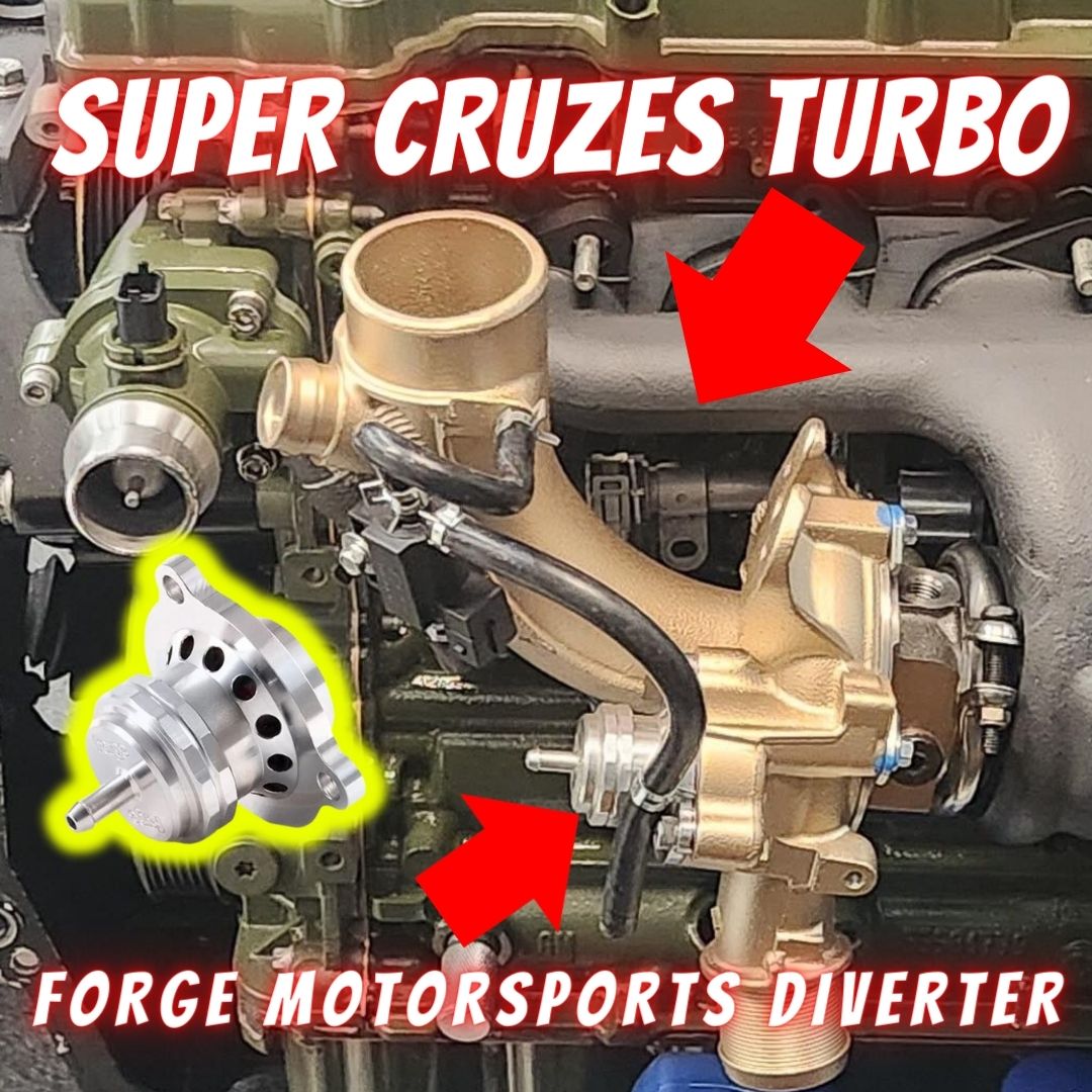 Forge motorsports diverter fits a Super Cruzes turbocharger