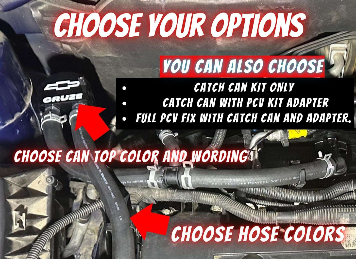 PCV FIX kits GM 1.4 CRUZE Sonic Trax Vanderhall
