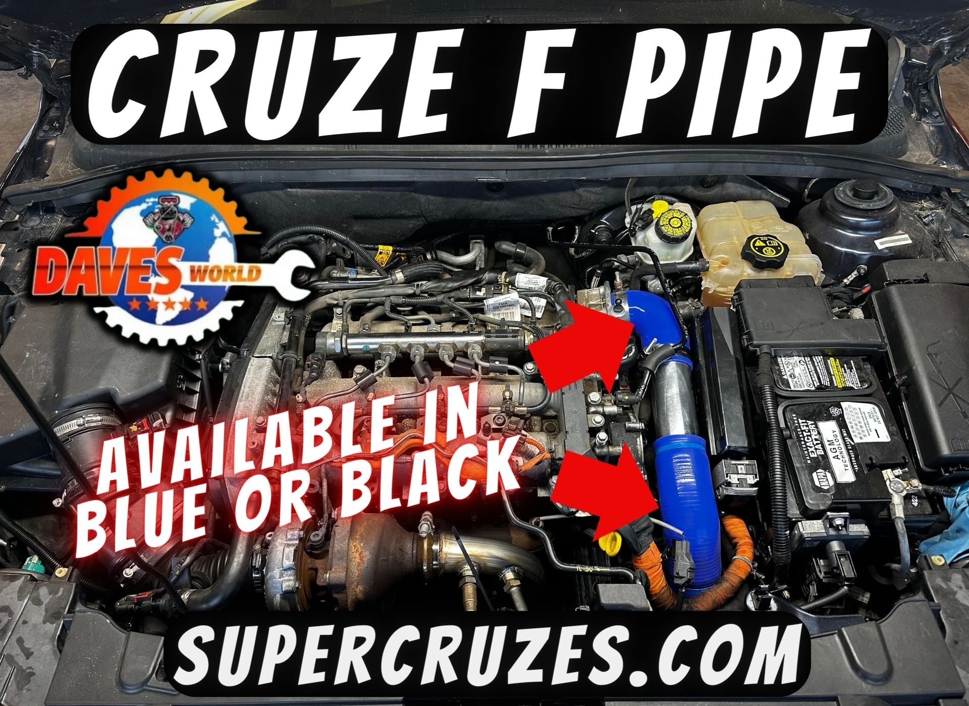 2010-2016.5 CRUZE Intercooler F Pipe upgrade
