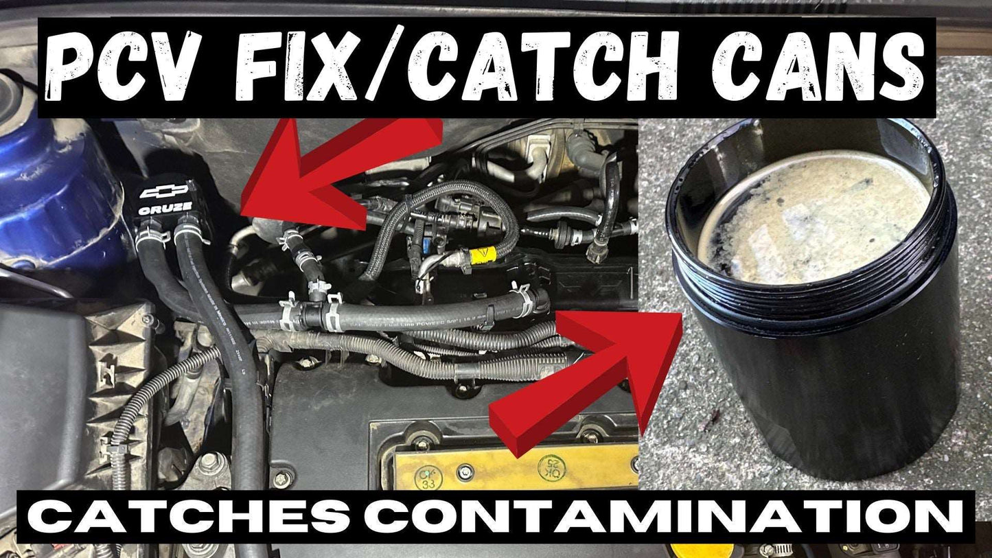 Ported intake manifold with PCV fix and catch can system 2010-2016 CRUZE