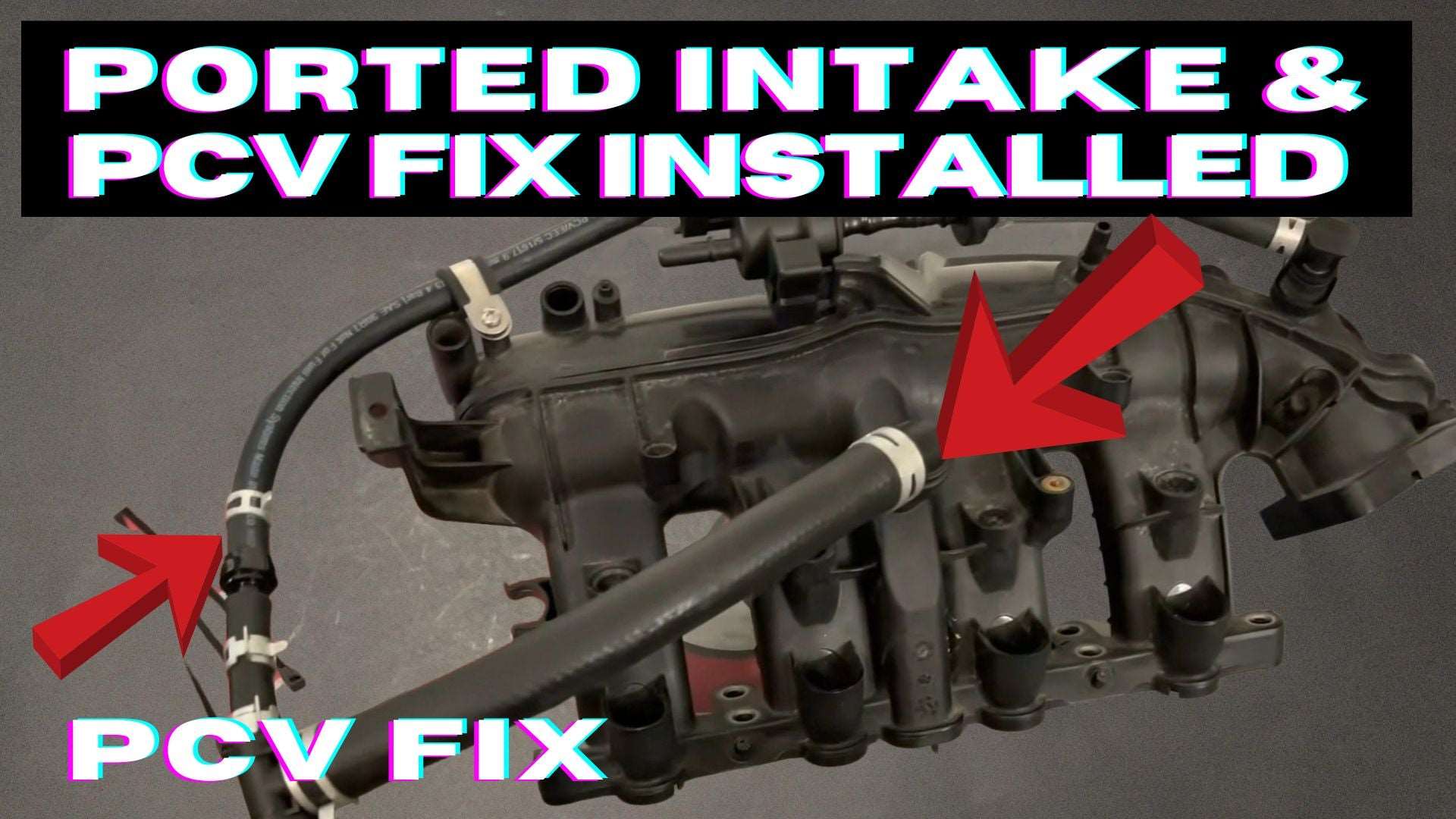 Ported intake manifold with PCV fix and catch can system 2010-2016 CRUZE