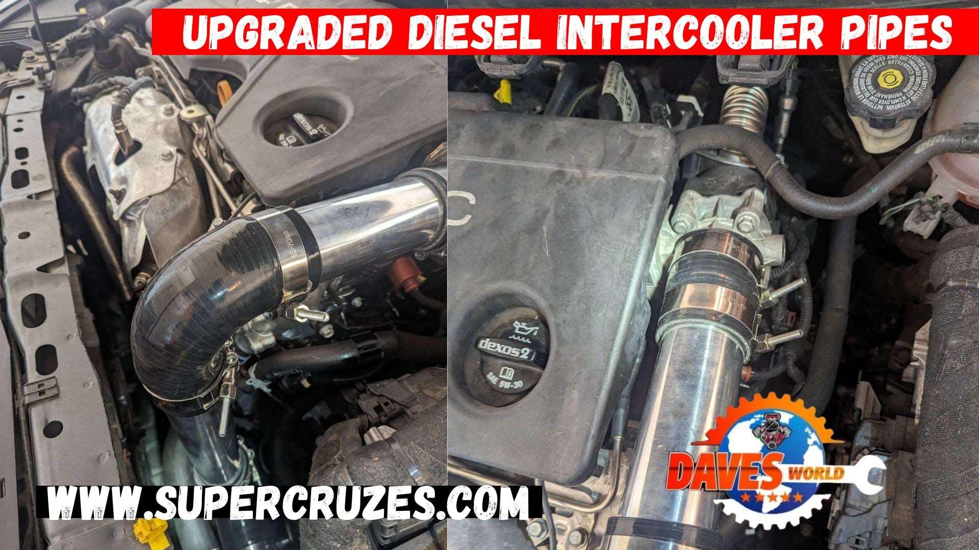 CRUZE/Equinox/Malibu upgraded intercooler pipes.