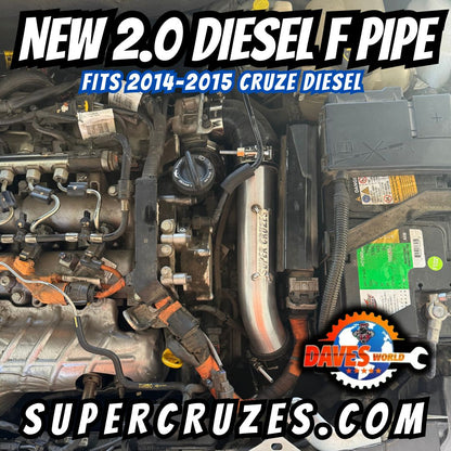 2010-2016.5 CRUZE Intercooler F Pipe upgrade