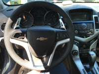 Custom steering wheels with paddle shifters.