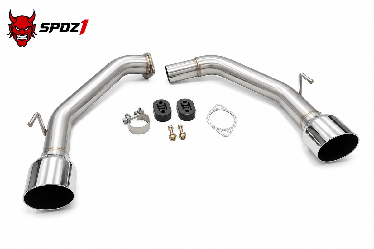 SPDZ1 Axle-Back Muffler Delete Exhaust — 2022+ Honda Civic 1.5T & 2023+ Acura Integra 1.5T