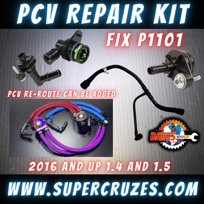 PCV repair kit Cruze 1.4 Malibu Equinox Terrain Vanderhall 1.5