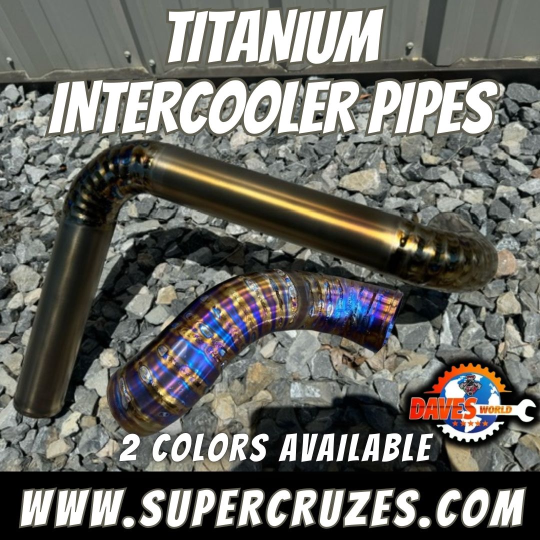 Titanium intercooler pipes Replaces OEM pipes - Cruze-Malibu-Equinox-Terrain