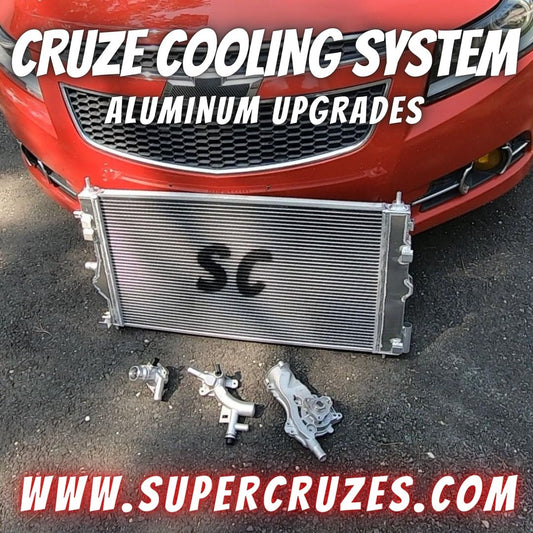 cruze upgraded radiator 2010-2016 CRUZE aluminum cooling system upgrades