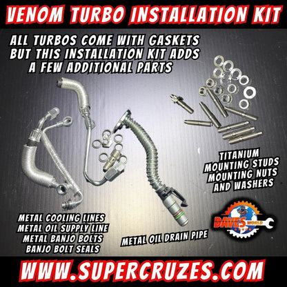 Venom Turbocharger 1.4 CRUZE Sonic Trax upgrades 2010 and up