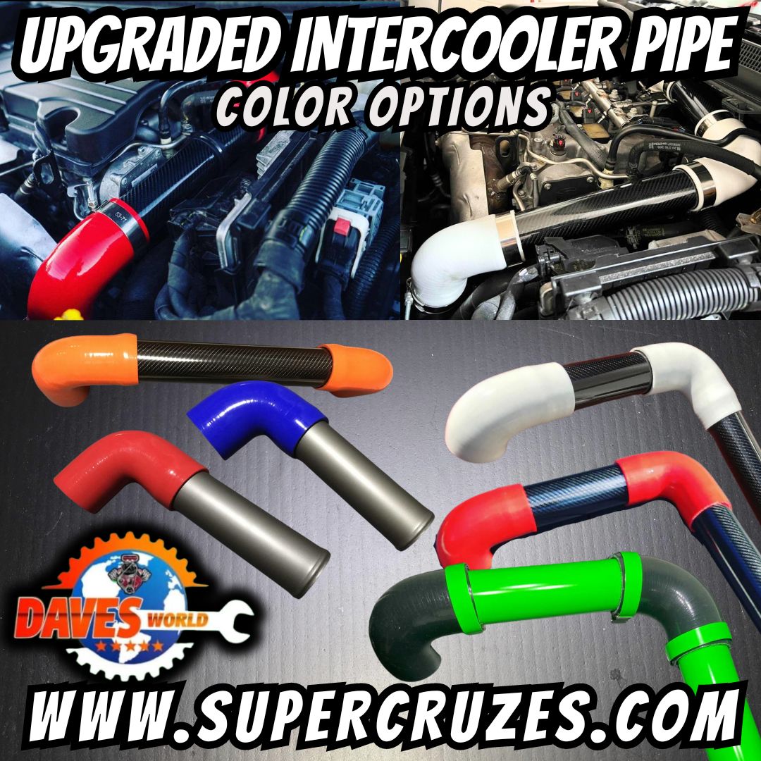 CRUZE/Equinox/Malibu & Terrain upgraded intercooler pipe. Gets rid of plastic pipe in the engine bay.