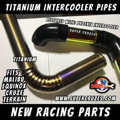 Titanium intercooler pipes Replaces OEM pipes - Cruze-Malibu-Equinox-Terrain