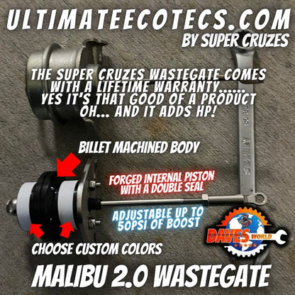 Malibu / Vanderhall 1.5 and 2.0 upgraded wastegates fix p0299