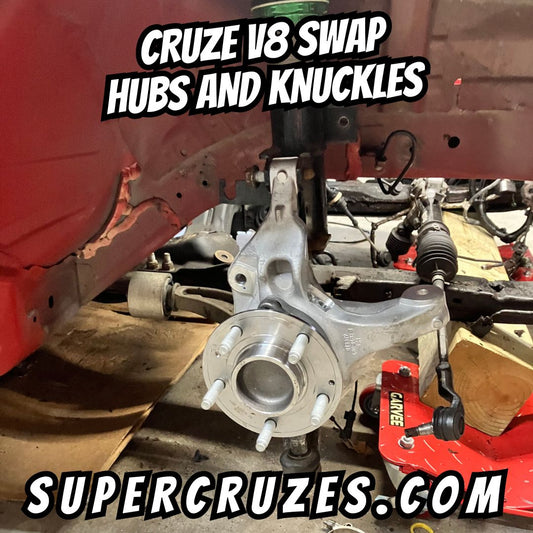 V8 swap wheel hubs and steering knuckles