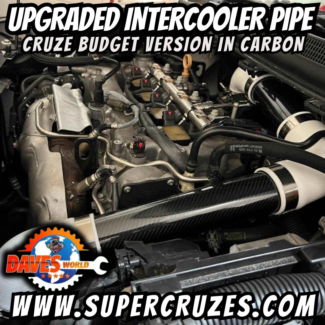 CRUZE/Equinox/Malibu & Terrain upgraded intercooler pipe. Gets rid of plastic pipe in the engine bay.