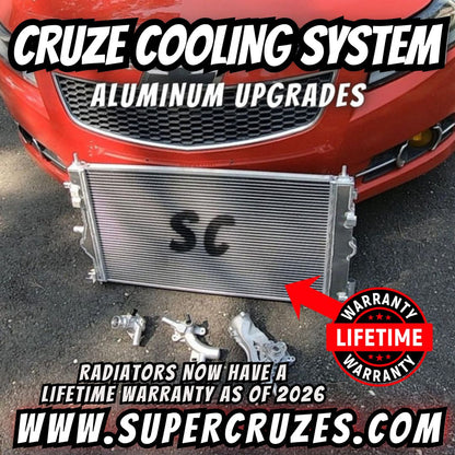 2010-2016 CRUZE aluminum 3 row radiator and cooling system upgrades