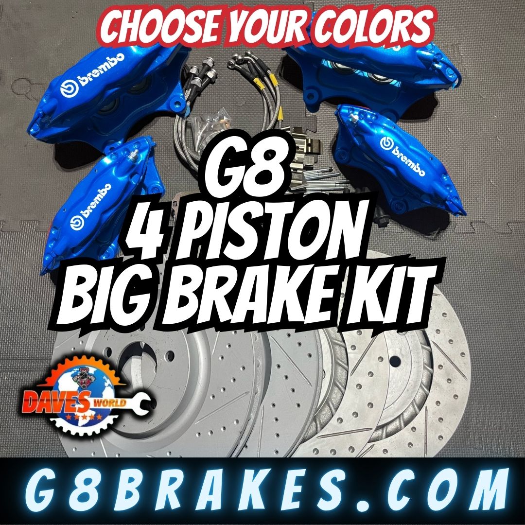 2008-2009 Pontiac G8 4 Piston Brembo Brake kit