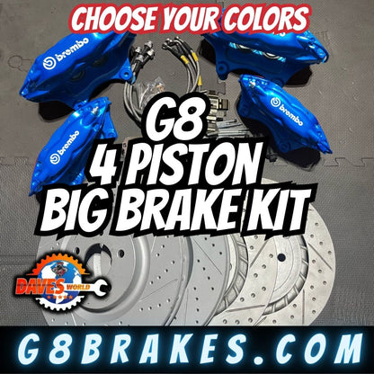 2008-2009 Pontiac G8 4 Piston Brembo Brake kit