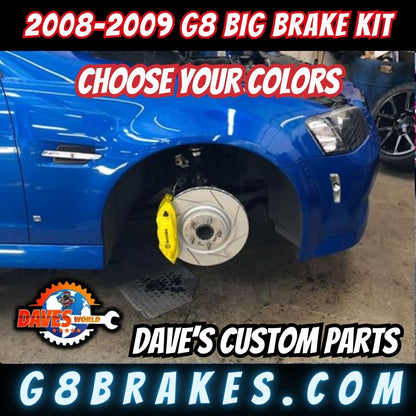 2008-2009 Pontiac G8 4 Piston Brembo Brake kit