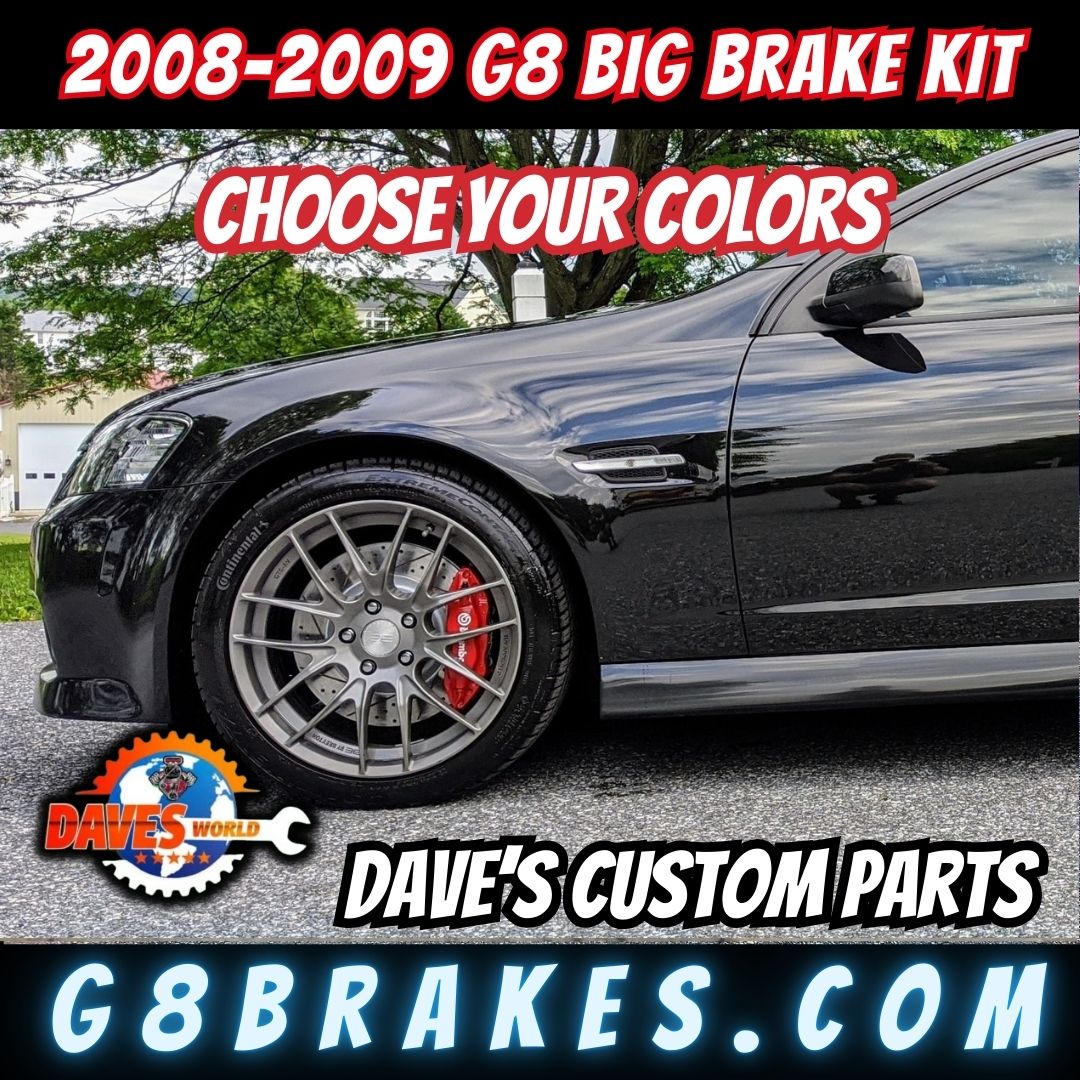 2008-2009 Pontiac G8 4 Piston Brembo Brake kit