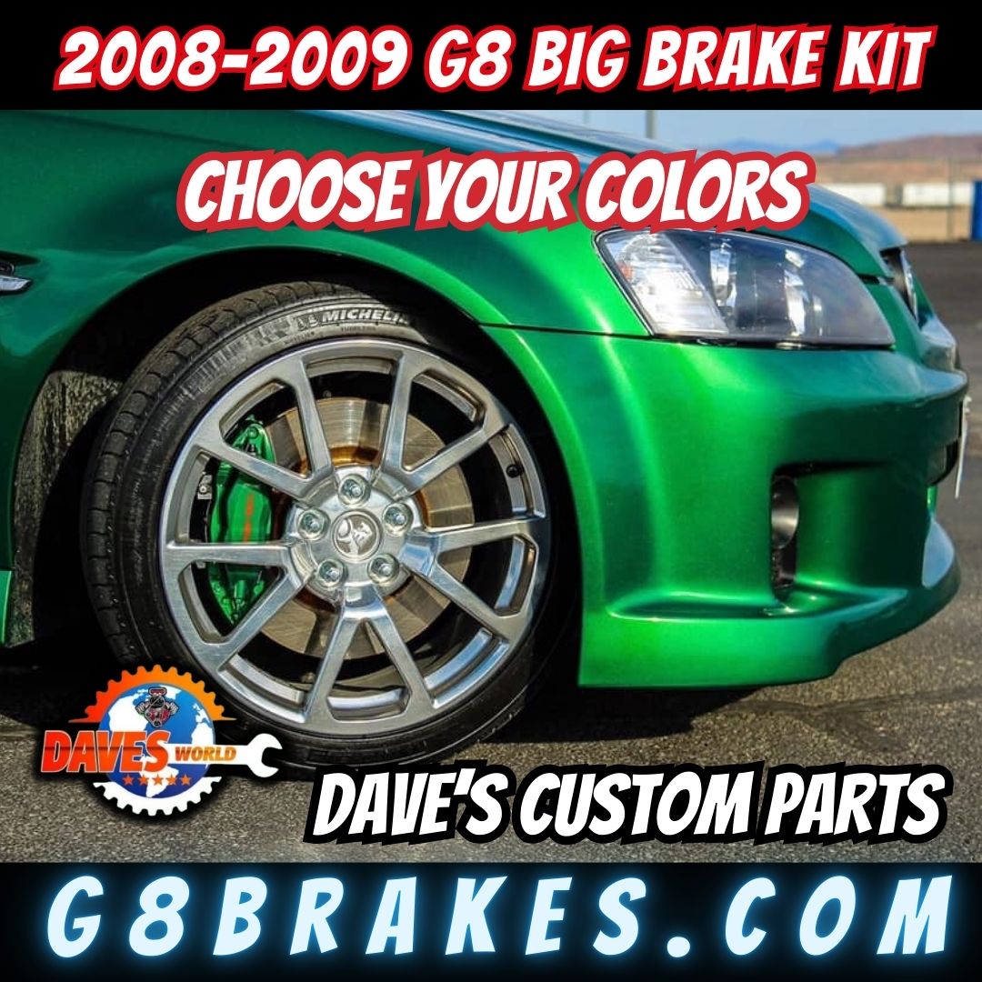 2008-2009 Pontiac G8 4 Piston Brembo Brake kit