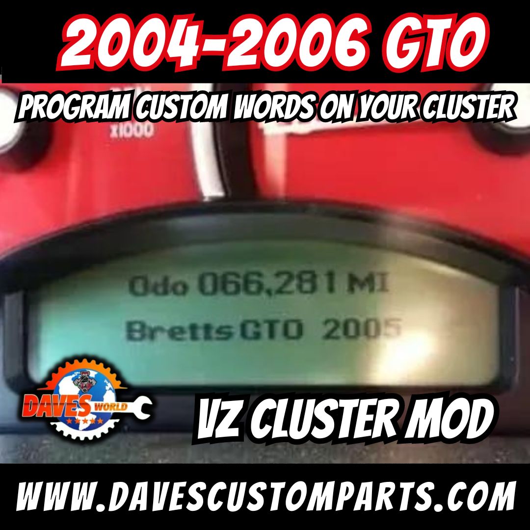 2004-2006 GTO Cluster Cable (VZ CLUSTER MOD)