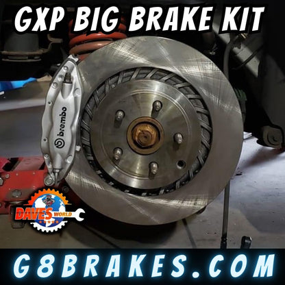 2008-2009 Pontiac G8 GXP Front And Rear Silver Brake Upgrade