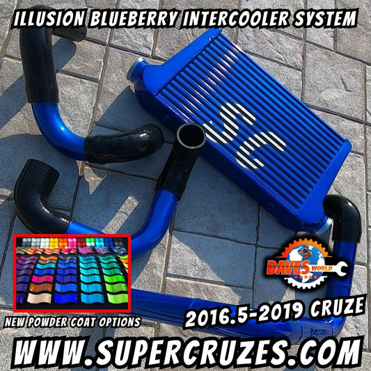 Intercooler system for the 2016-2019 CRUZE / Illusion Blueberry Powder Coated