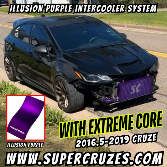 Intercooler system for the 2016-2019 CRUZE / Illusion Purple Powder coated