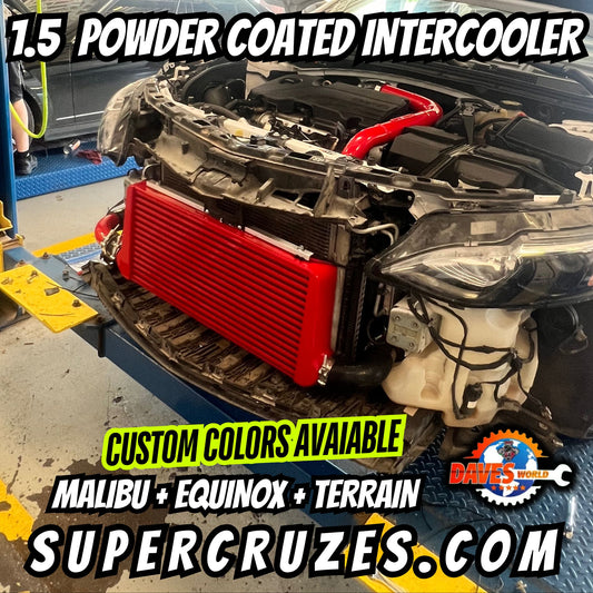 Malibu Equinox Terrain Custom Powder Coated 1.5  Intercooler System