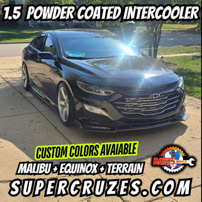 Malibu Equinox Terrain Custom Powder Coated 1.5  Intercooler System