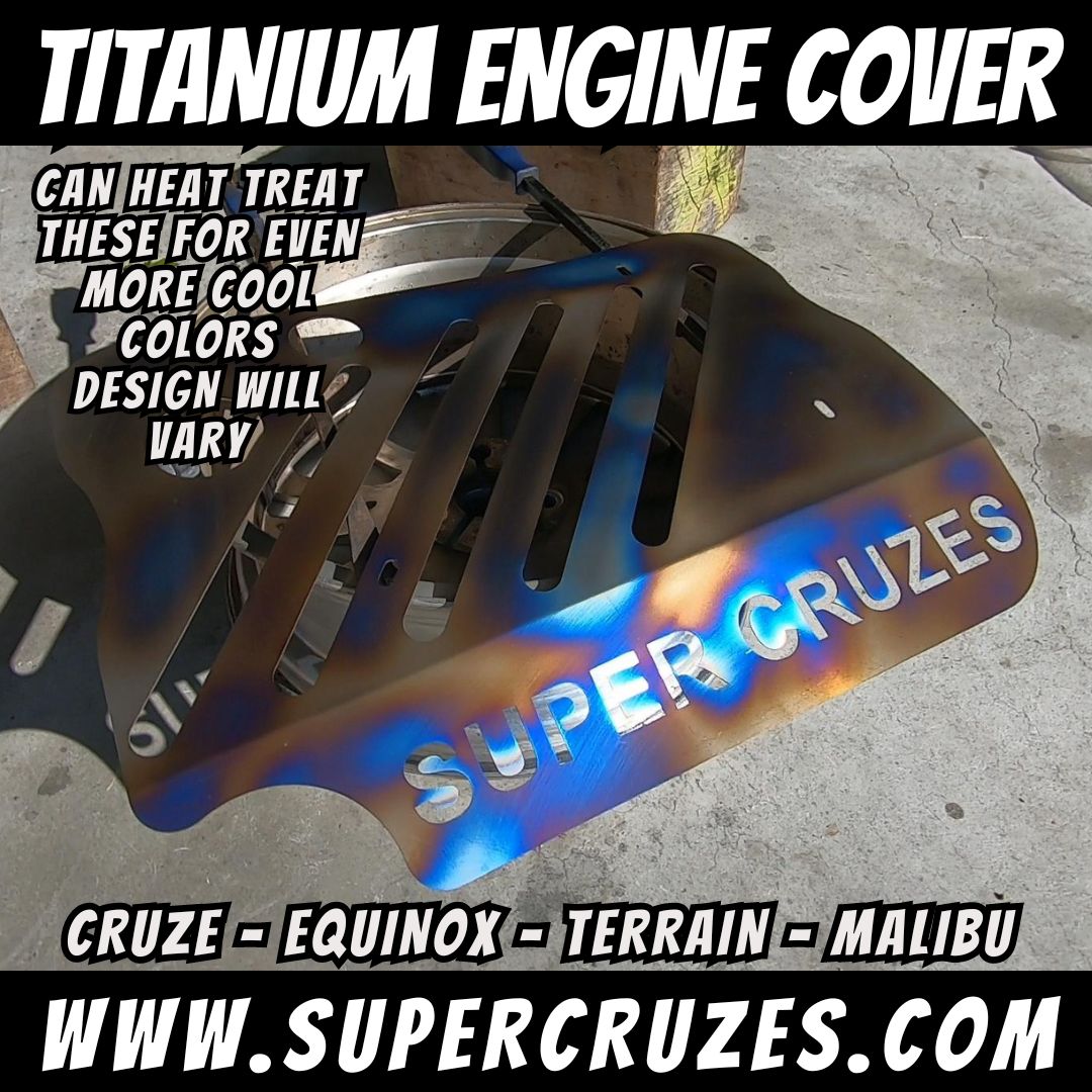 Titanium Engine Cover - Cruze - Equinox - Terrain - Malibu