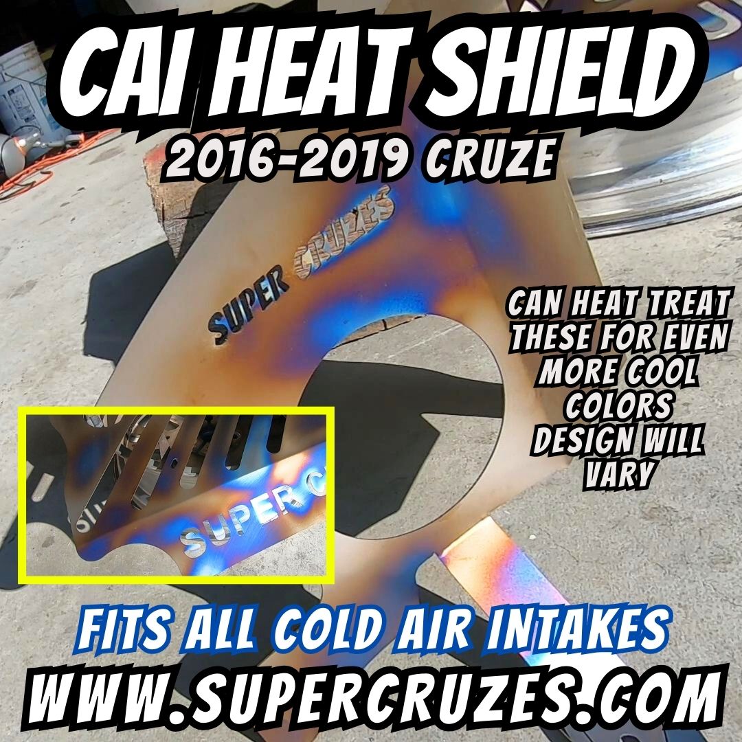 Cruze Cold air intake heat shield - Titanium version