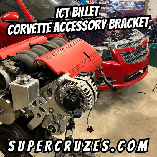 LS Alternator / Power Steering Pump Bracket Kit - Corvette Factory Location - Corvette Spacing