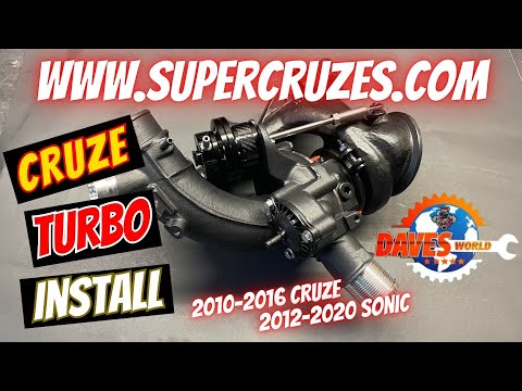 1.4 CRUZE Sonic Trax turbo upgrades 2010 and up 