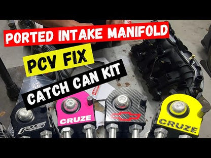 Ported intake manifold with PCV fix and catch can system 2010-2016 CRUZE Sonic Trax
