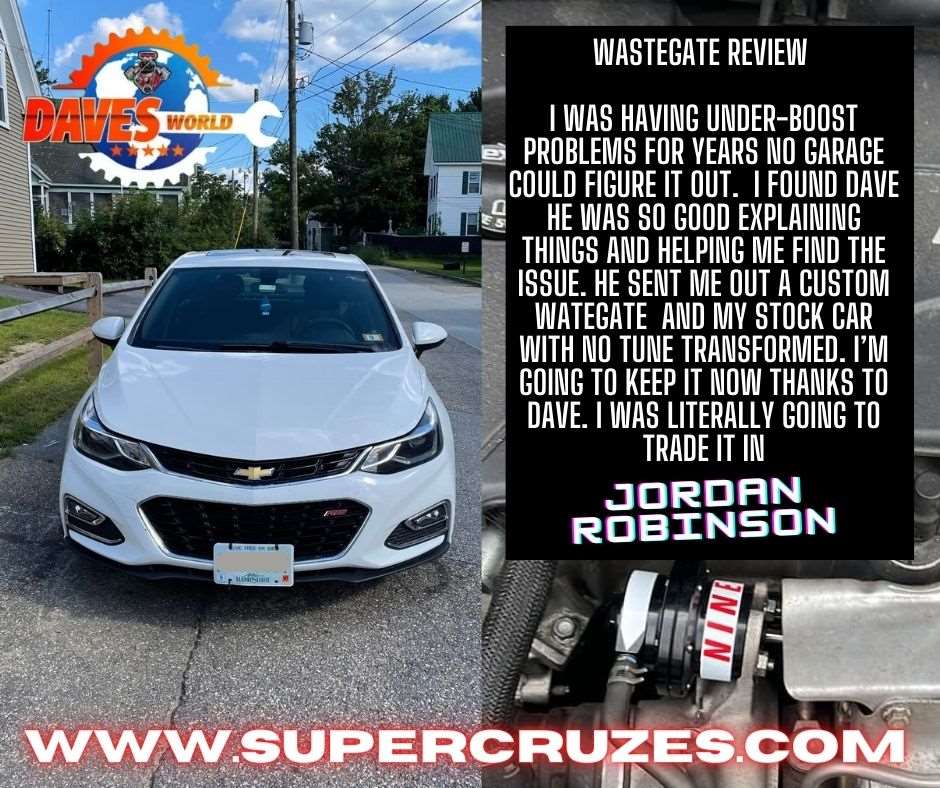 Upgrade your 2016-2019 CRUZE with this wastegate upgrade to improve your vehicle's performance. This upgrade increases the wastegate opening speed by up to 25%, providing you with improved response, increased torque, and higher boost levels.